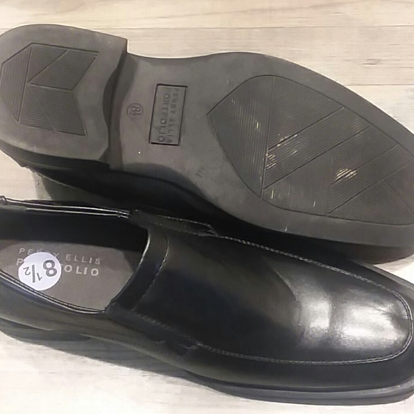 Perry Ellis portfolio Men Leather Oxford Office Church y2k Formal Shoes Size 8.5 main image 6